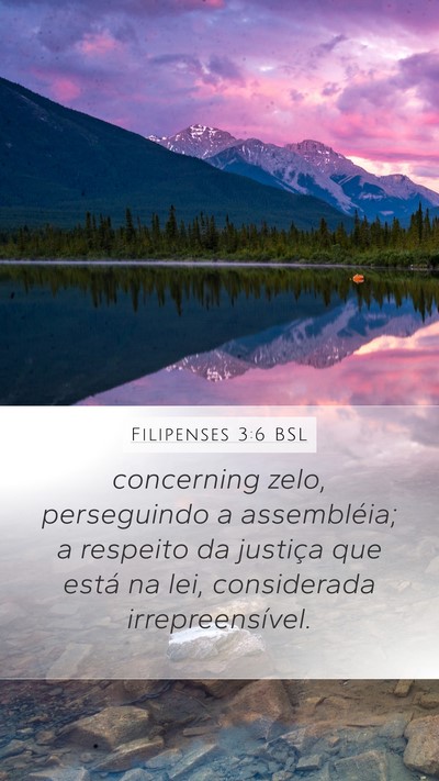 Filipenses 3:6 BSL Bible Verse Image