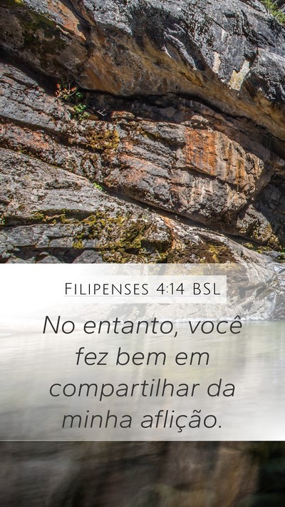 Filipenses 4:14 BSL Bible Verse Image