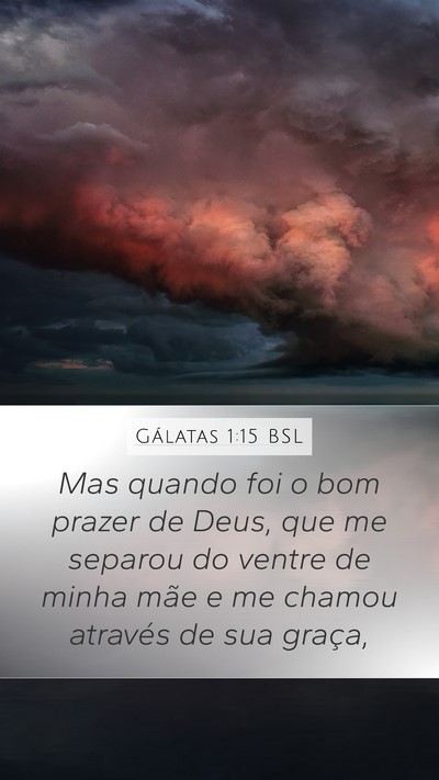Gálatas 1:15 BSL Bible Verse Image