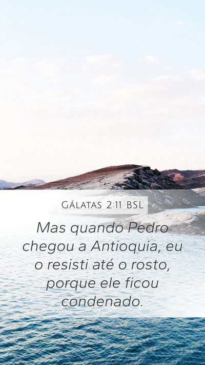 Gálatas 2:11 BSL Bible Verse Image