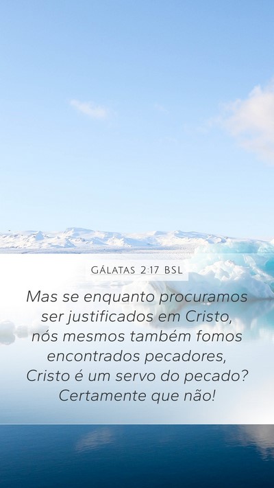 Gálatas 2:17 BSL Bible Verse Image