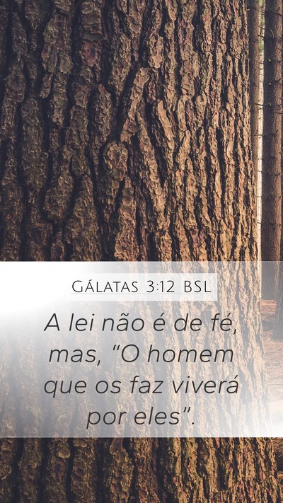 Gálatas 3:12 BSL Bible Verse Image