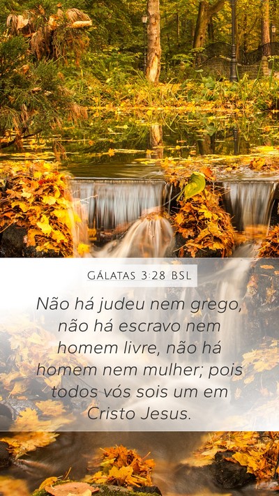 Gálatas 3:28 BSL Bible Verse Image