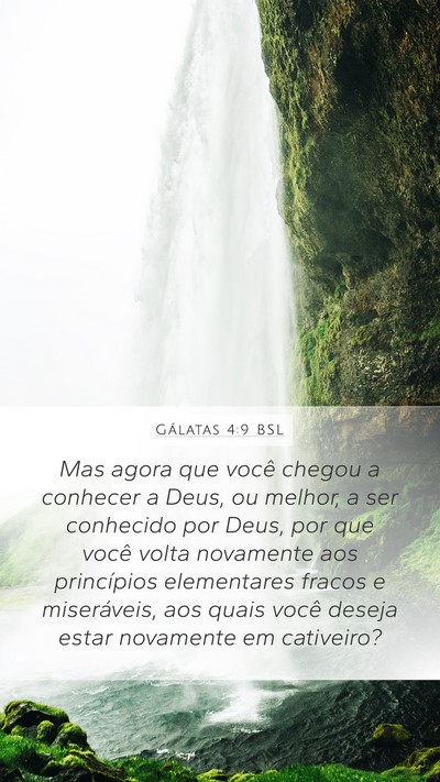 Gálatas 4:9 BSL Bible Verse Image