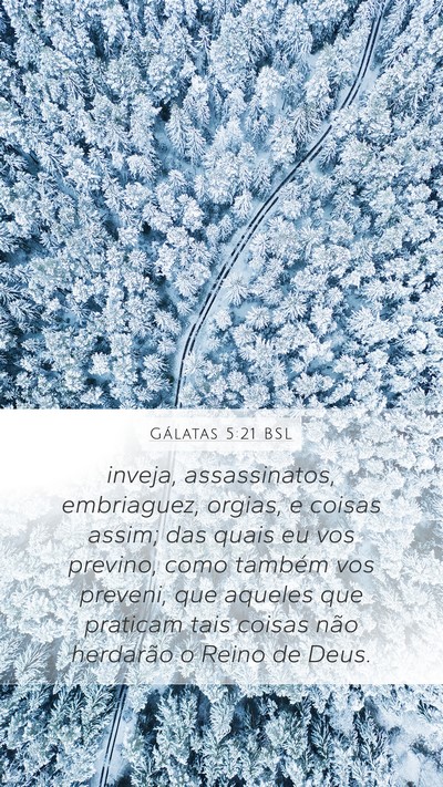 Gálatas 5:21 BSL Bible Verse Image
