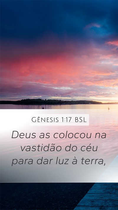Gênesis 1:17 BSL Bible Verse Image