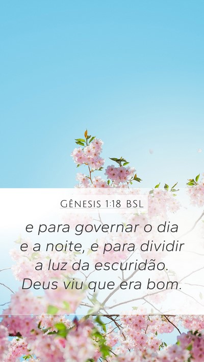 Gênesis 1:18 BSL Bible Verse Image
