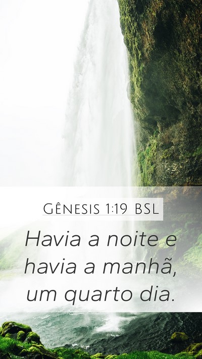 Gênesis 1:19 BSL Bible Verse Image