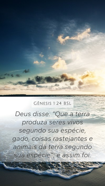 Gênesis 1:24 BSL Bible Verse Image