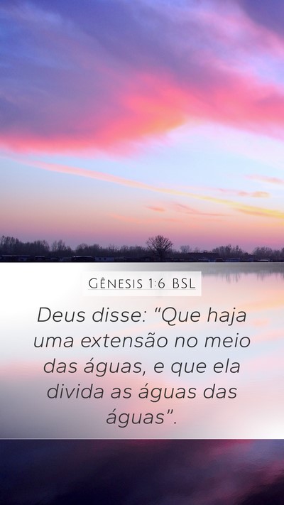 Gênesis 1:6 BSL Bible Verse Image