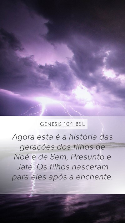 Gênesis 10:1 BSL Bible Verse Image