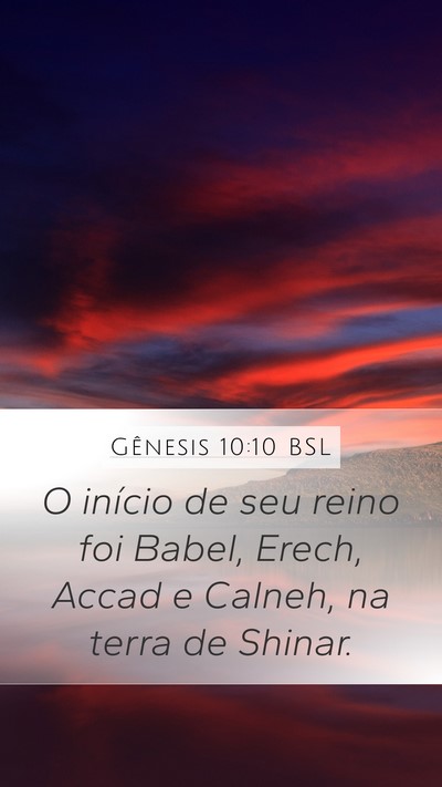 Gênesis 10:10 BSL Bible Verse Image