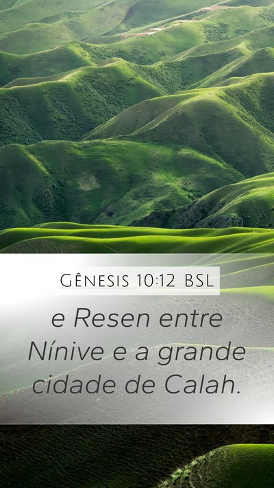 Gênesis 10:12 BSL Bible Verse Image