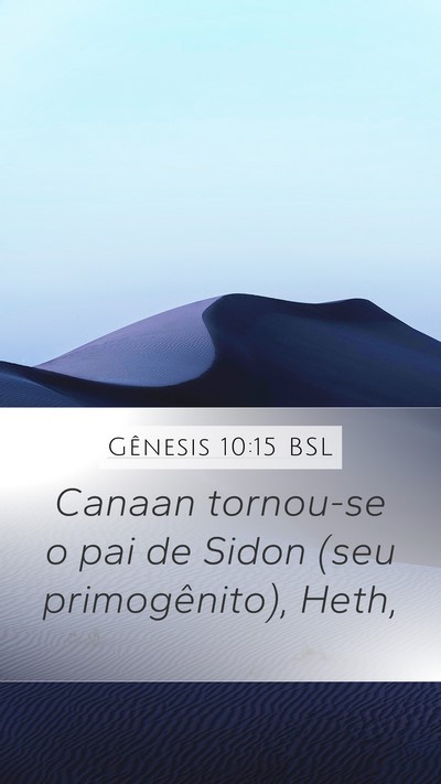 Gênesis 10:15 BSL Bible Verse Image