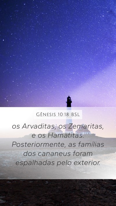 Gênesis 10:18 BSL Bible Verse Image