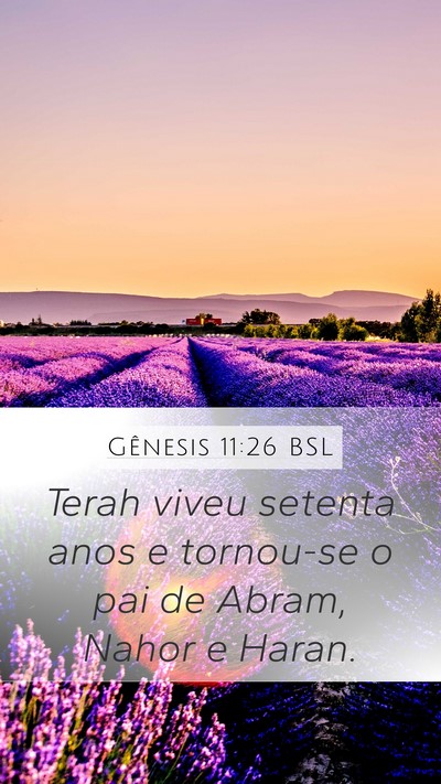 Gênesis 11:26 BSL Bible Verse Image
