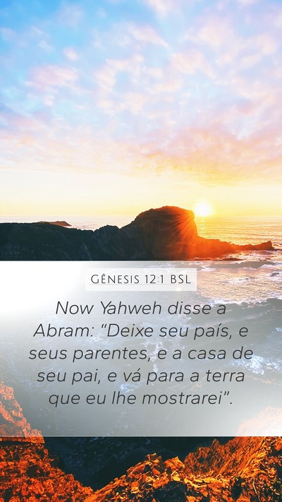 Gênesis 12:1 BSL Bible Verse Image