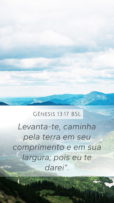 Gênesis 13:17 BSL Bible Verse Image
