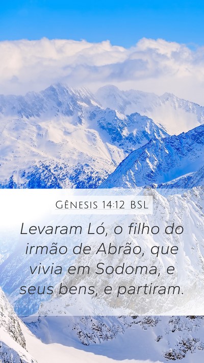 Gênesis 14:12 BSL Bible Verse Image