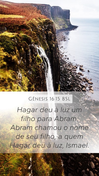 Gênesis 16:15 BSL Bible Verse Image