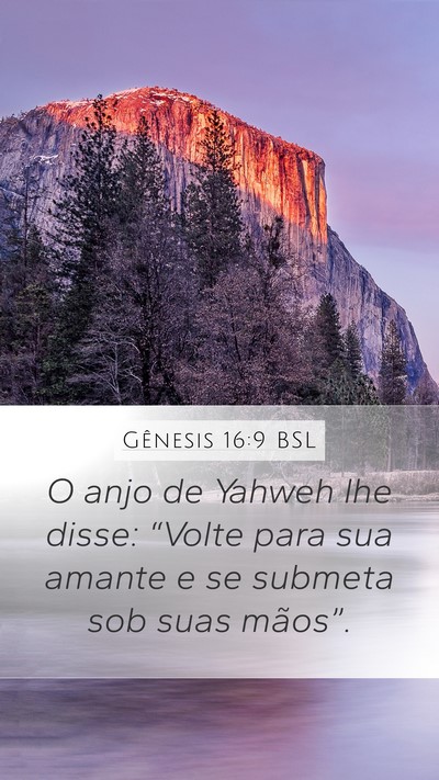 Gênesis 16:9 BSL Bible Verse Image