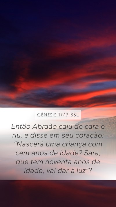 Gênesis 17:17 BSL Bible Verse Image