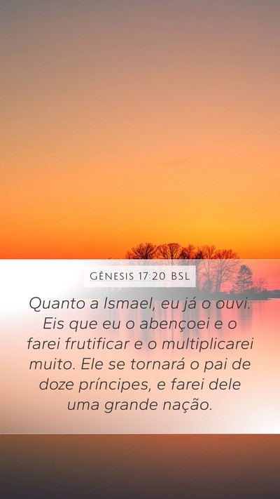 Gênesis 17:20 BSL Bible Verse Image