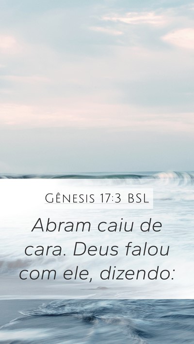 Gênesis 17:3 BSL Bible Verse Image