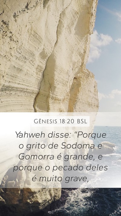 Gênesis 18:20 BSL Bible Verse Image