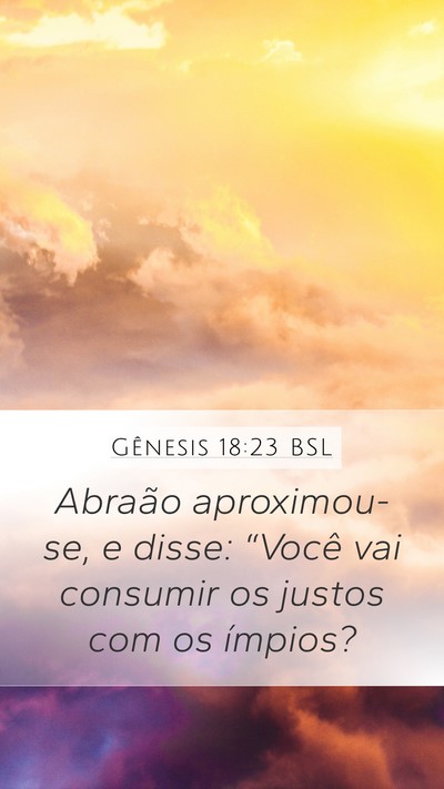 Gênesis 18:23 BSL Bible Verse Image