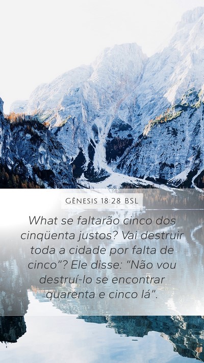 Gênesis 18:28 BSL Bible Verse Image