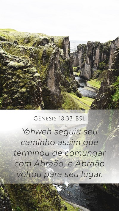 Gênesis 18:33 BSL Bible Verse Image