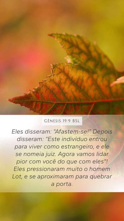 Gênesis 19:9 BSL Bible Verse Image
