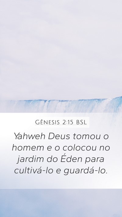 Gênesis 2:15 BSL Bible Verse Image