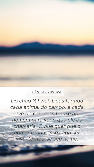 Gênesis 2:19 BSL Bible Verse Image