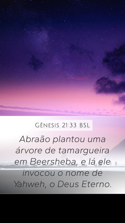 Gênesis 21:33 BSL Bible Verse Image