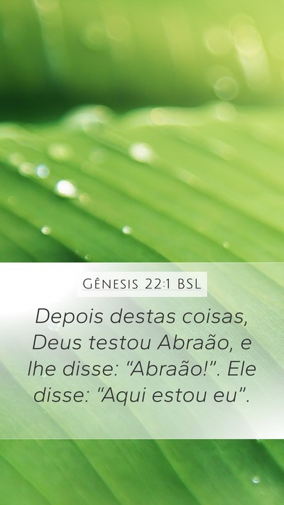 Gênesis 22:1 BSL Bible Verse Image
