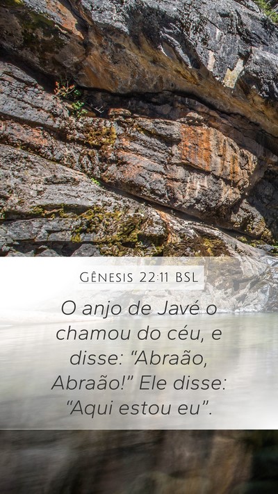 Gênesis 22:11 BSL Bible Verse Image