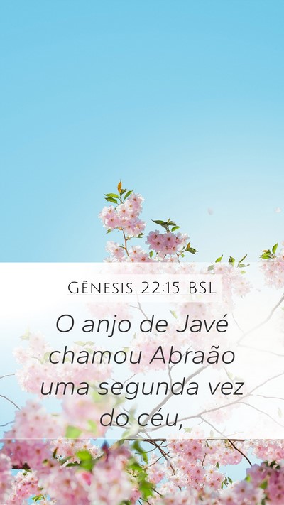 Gênesis 22:15 BSL Bible Verse Image