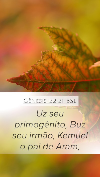 Gênesis 22:21 BSL Bible Verse Image