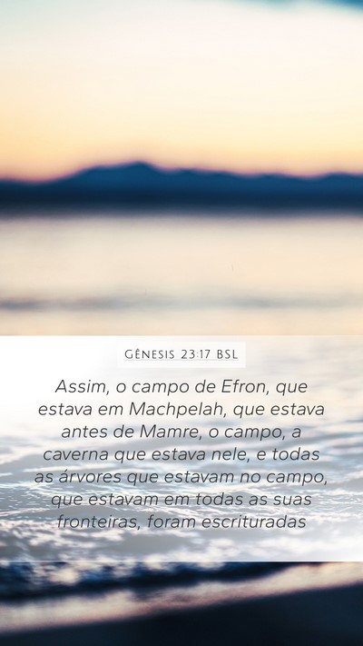 Gênesis 23:17 BSL Bible Verse Image