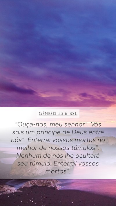 Gênesis 23:6 BSL Bible Verse Image
