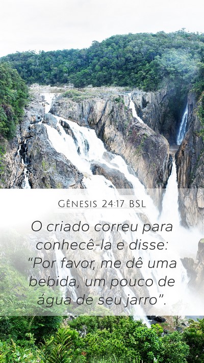 Gênesis 24:17 BSL Bible Verse Image