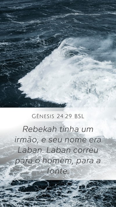 Gênesis 24:29 BSL Bible Verse Image