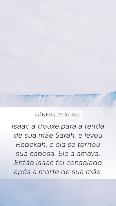 Gênesis 24:67 BSL Bible Verse Image