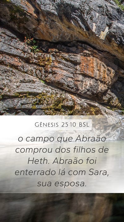 Gênesis 25:10 BSL Bible Verse Image