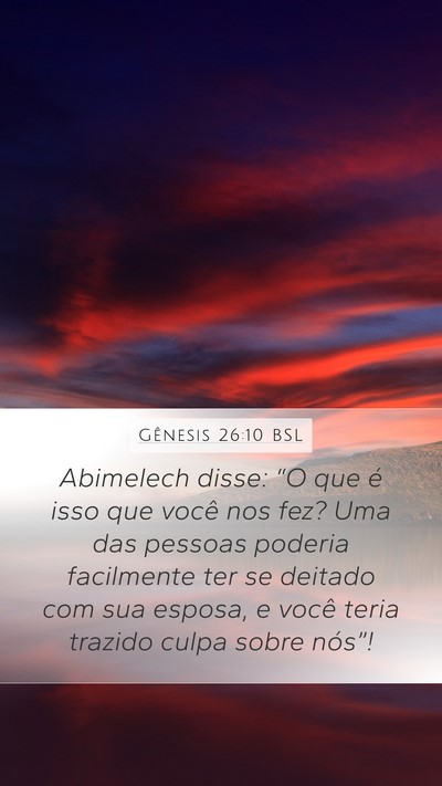 Gênesis 26:10 BSL Bible Verse Image