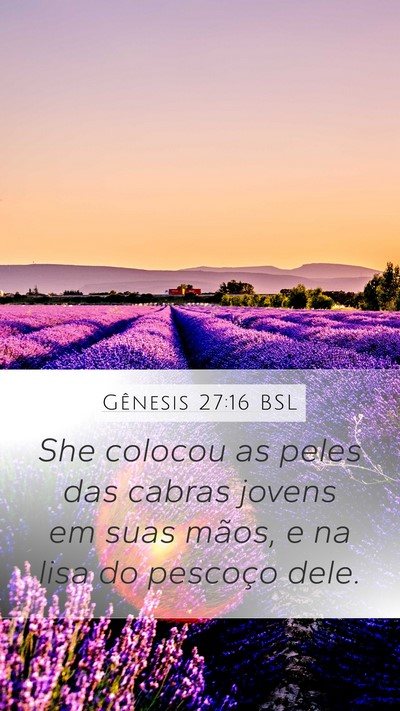 Gênesis 27:16 BSL Bible Verse Image