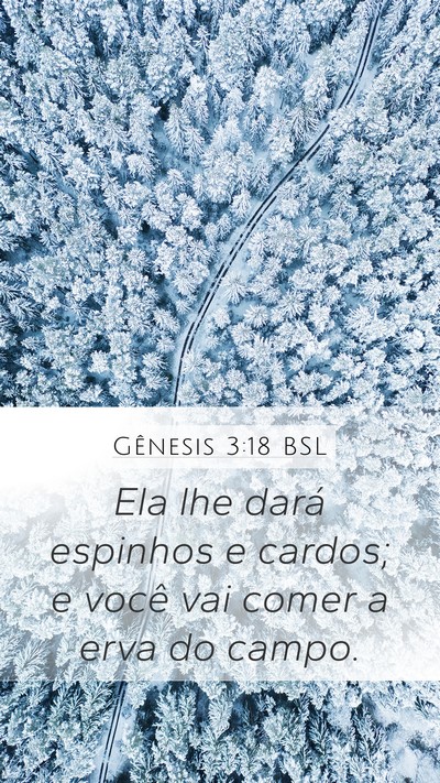 Gênesis 3:18 BSL Bible Verse Image