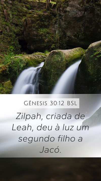 Gênesis 30:12 BSL Bible Verse Image